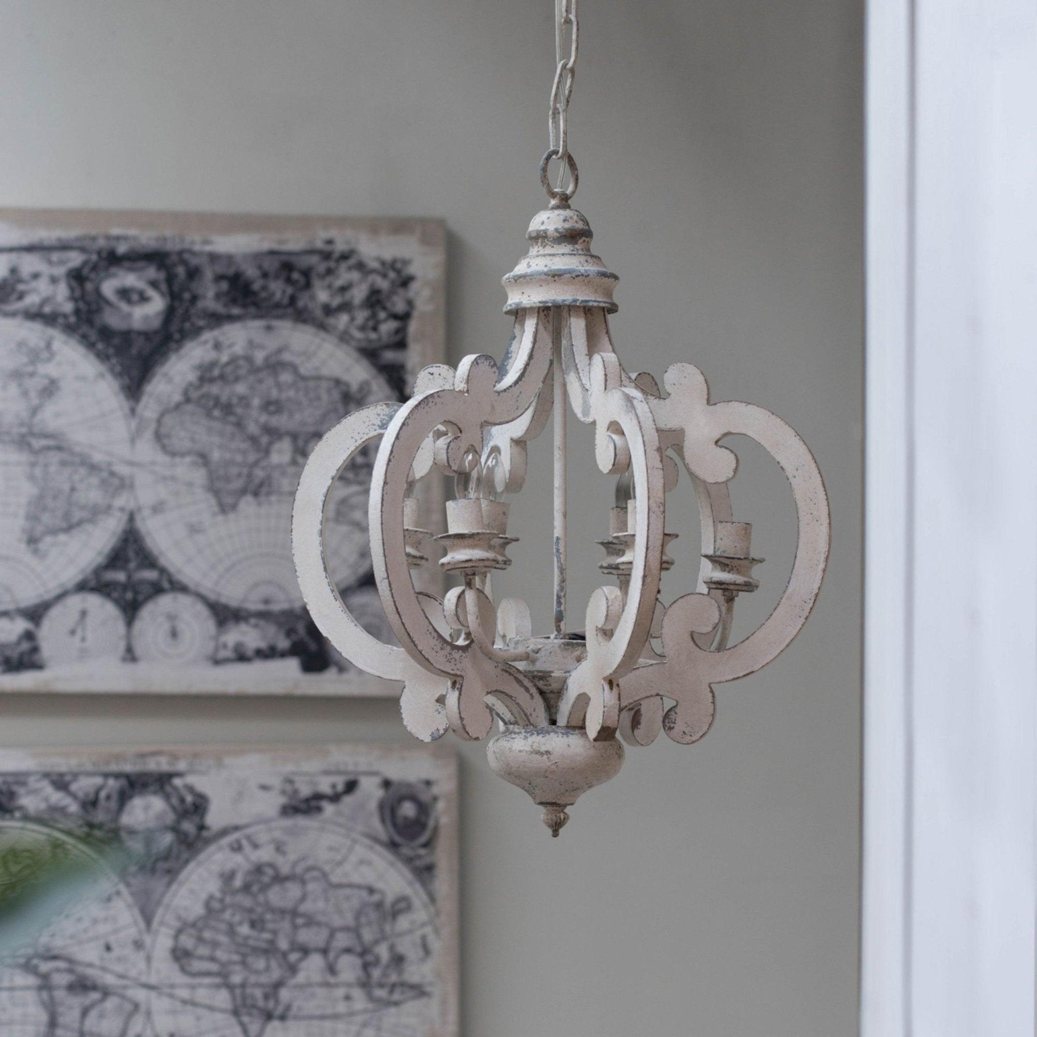 Lustra Kronleuchter Holz Vintage-Letslighting