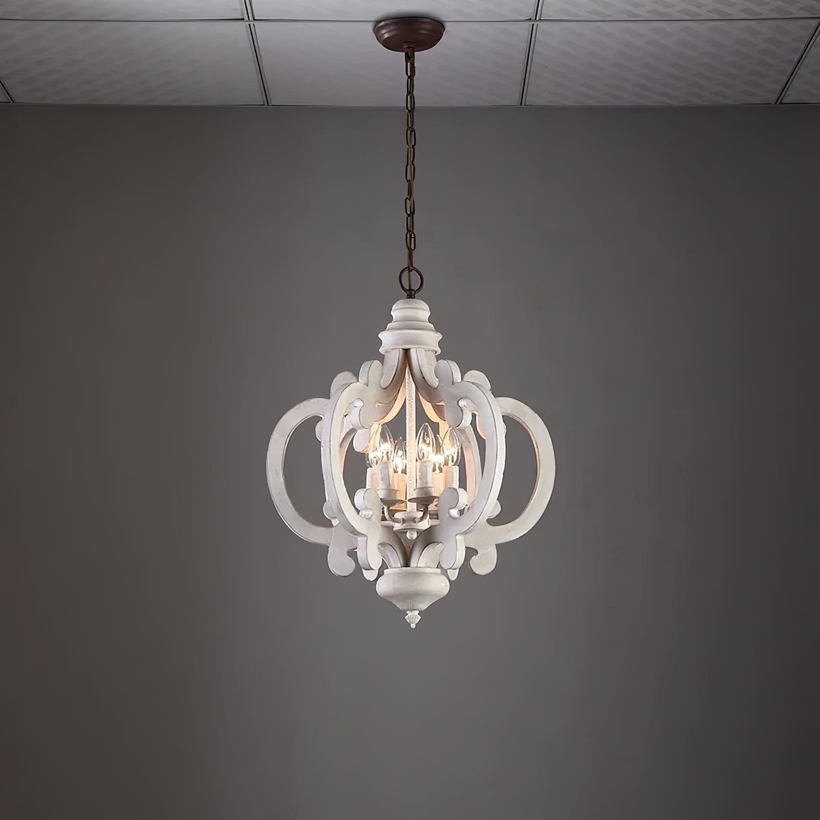 Lustra Kronleuchter Holz Vintage-Letslighting