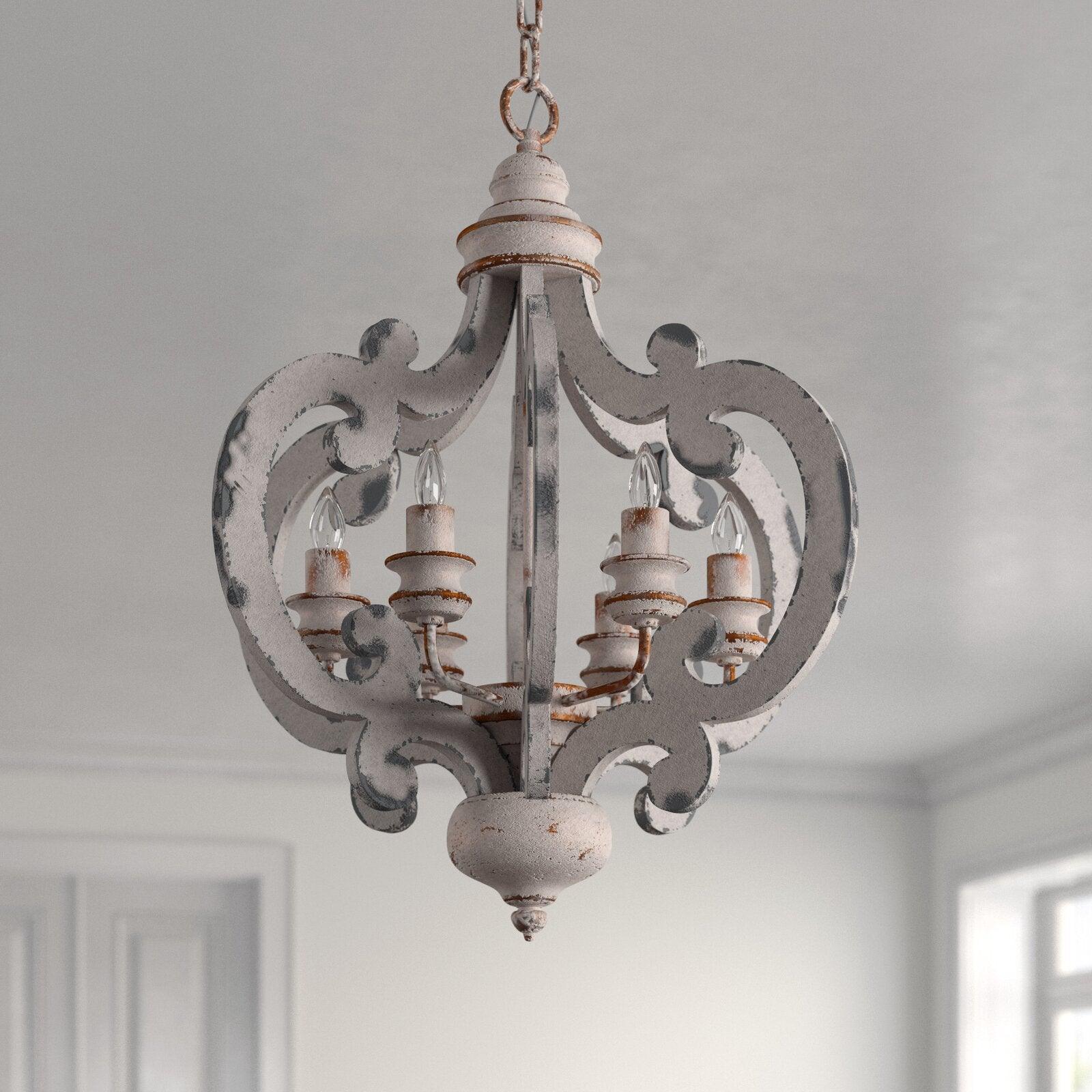 Lustra Kronleuchter Holz Vintage-Letslighting