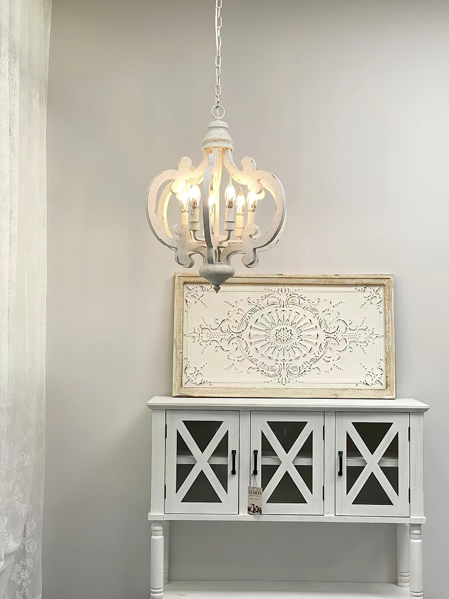 Lustra Kronleuchter Holz Vintage-Letslighting