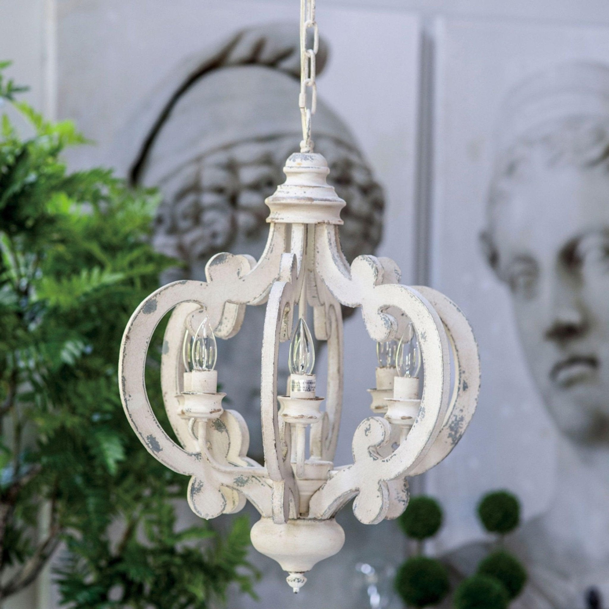 Lustra Kronleuchter Holz Vintage-Letslighting