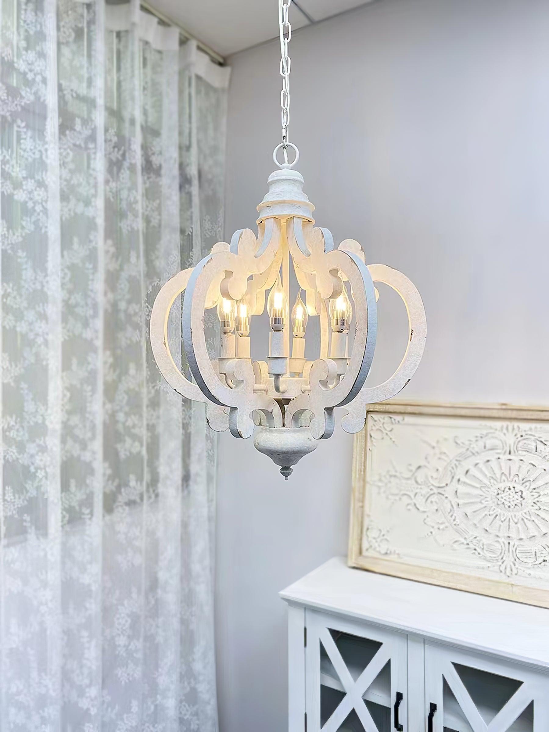 Lustra Kronleuchter Holz Vintage-Letslighting
