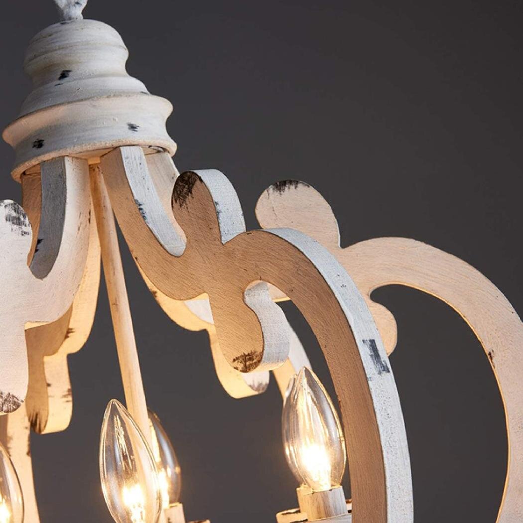 Lustra Kronleuchter Holz Vintage-Letslighting