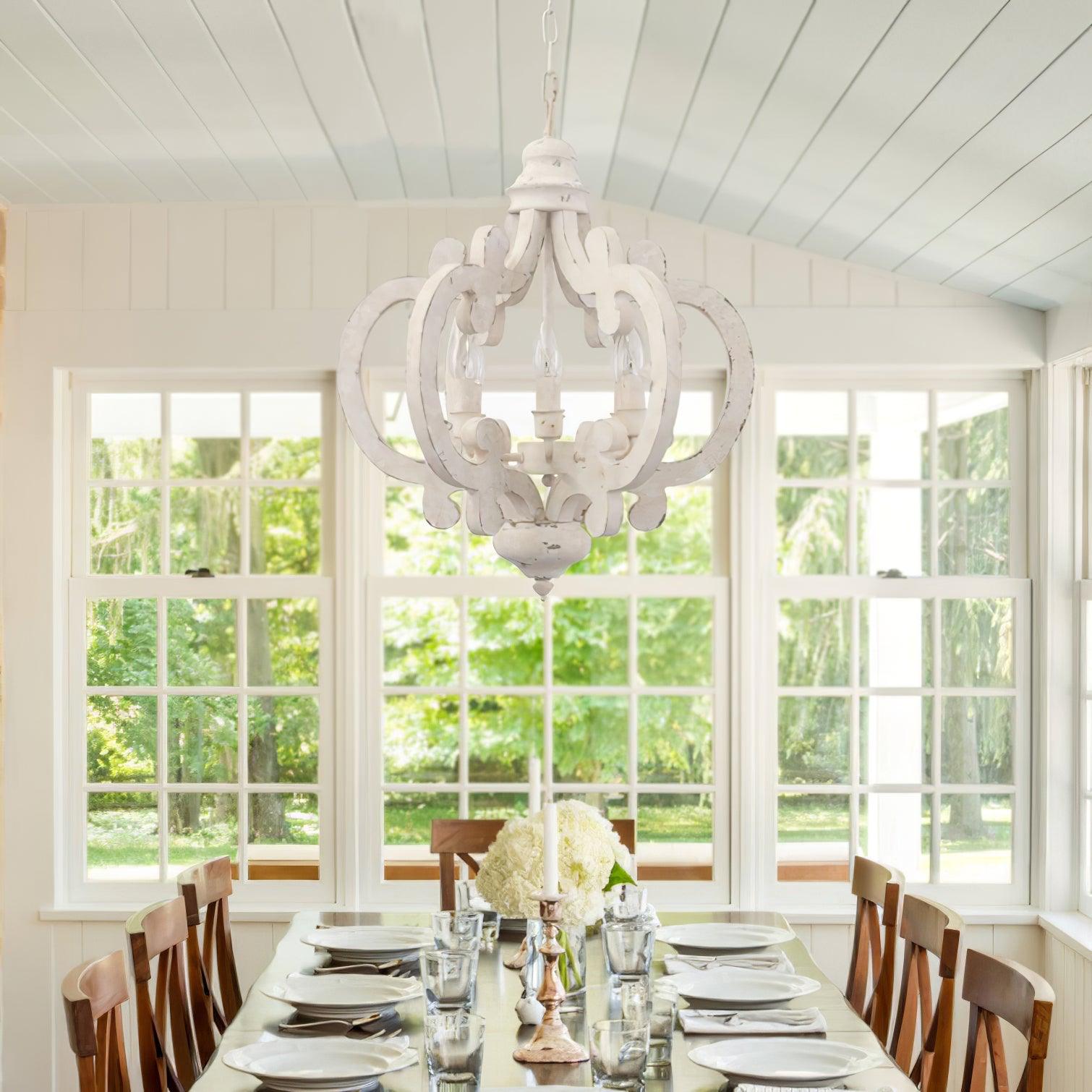 Lustra Kronleuchter Holz Vintage-Letslighting