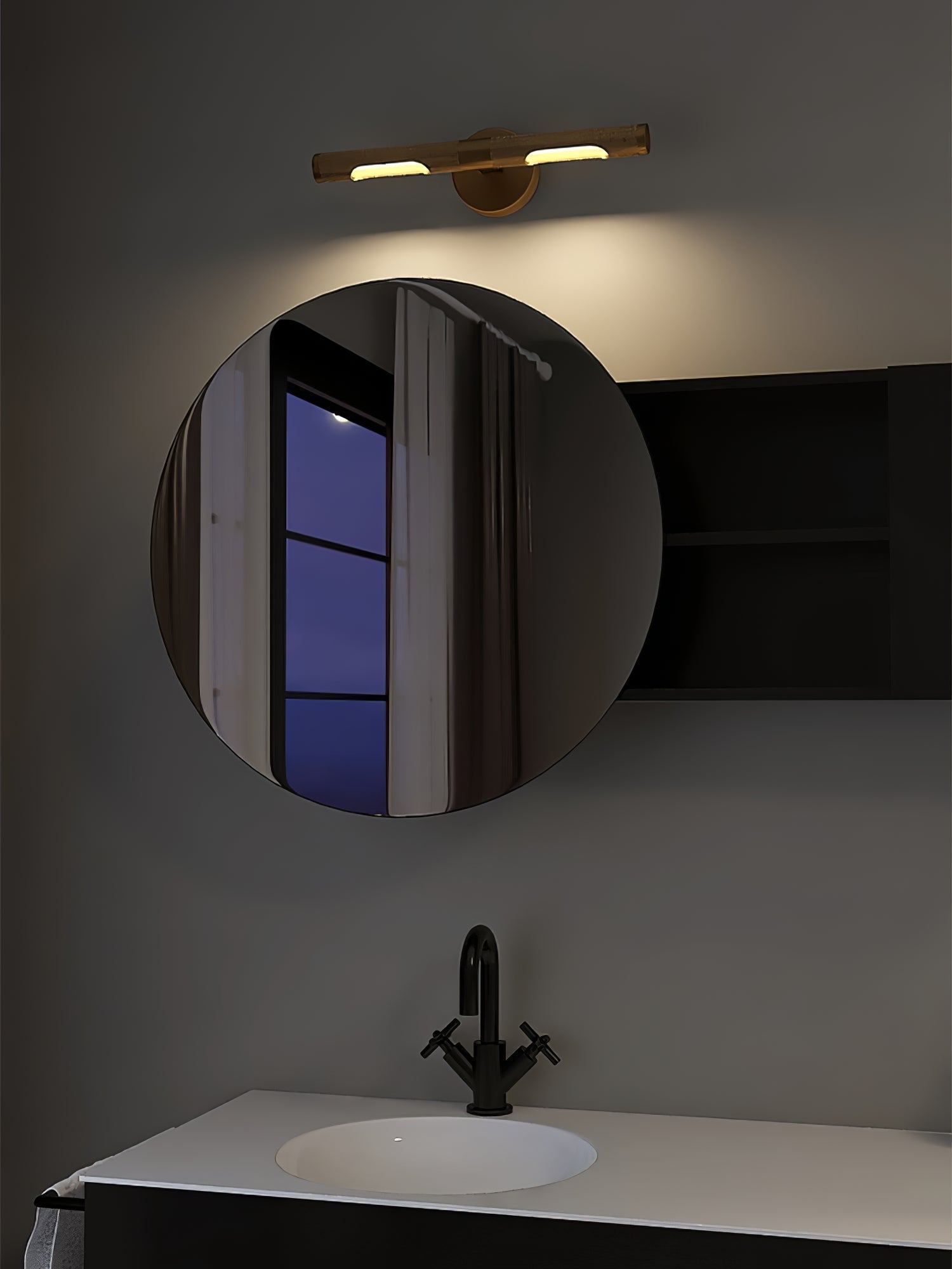 Solvain Moderne Messing LED Wandleuchte-Letslighting