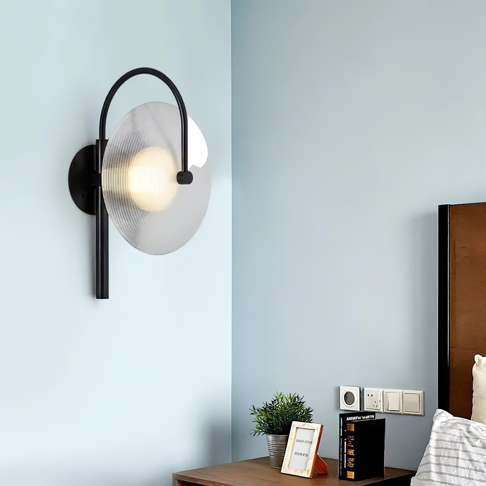 Norduvyn Minimalistische Glas-Wandleuchte-Letslighting