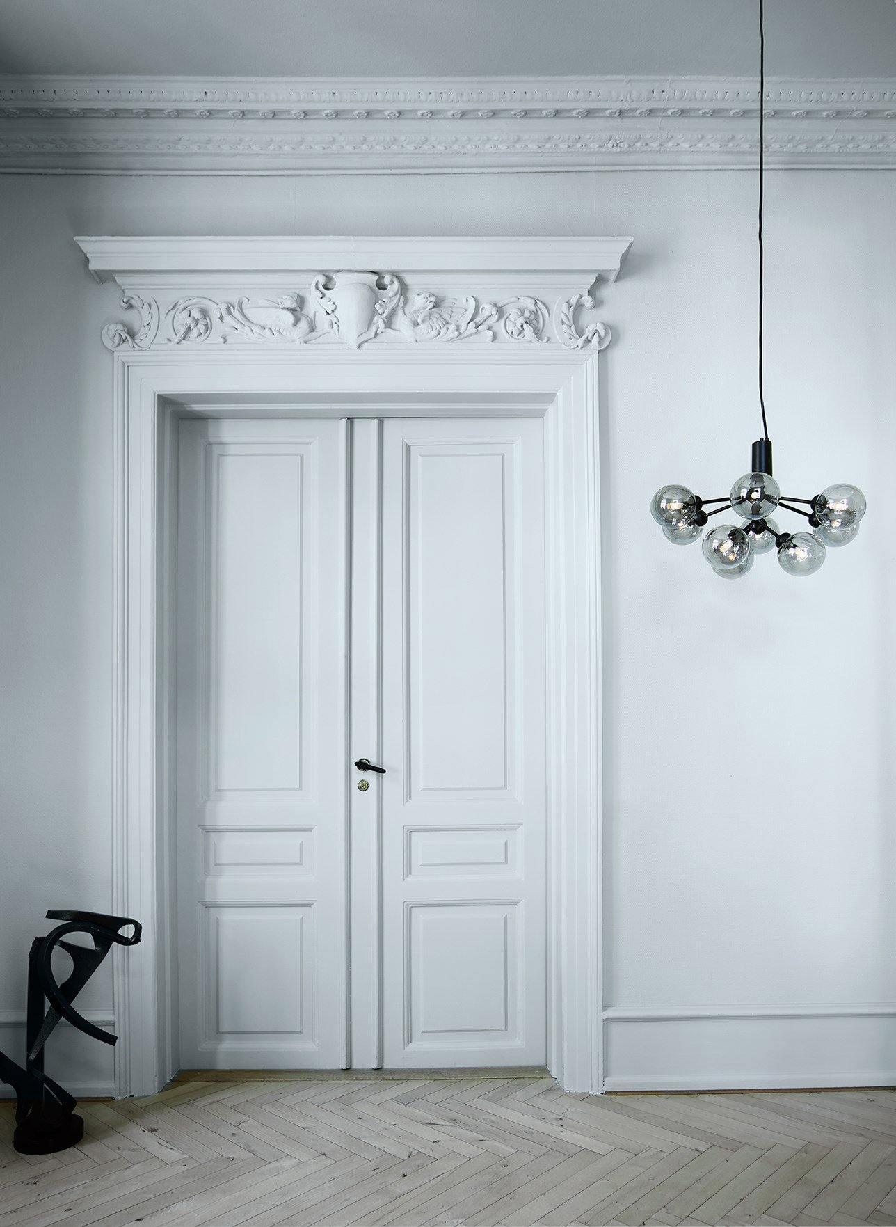 Lustra Pendelleuchte Glaskugel Cluster Messing-Letslighting