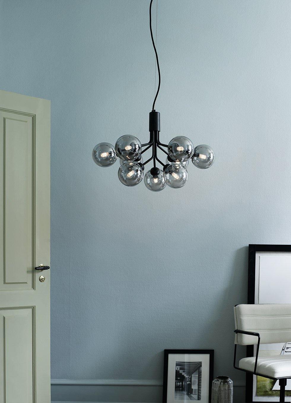 Lustra Pendelleuchte Glaskugel Cluster Messing-Letslighting