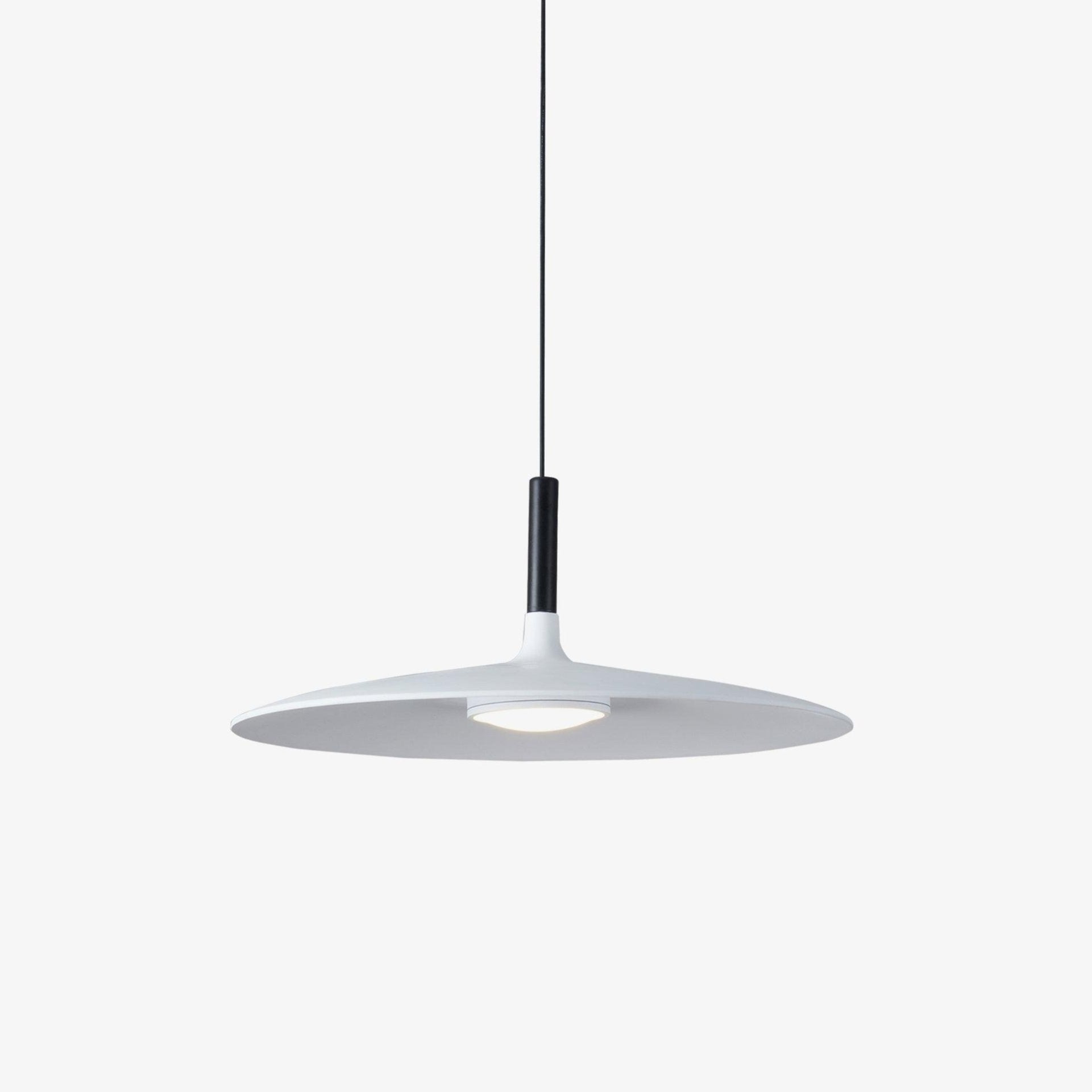 Lustra Pendelleuchte Aluminium Flach Scheibe-Letslighting