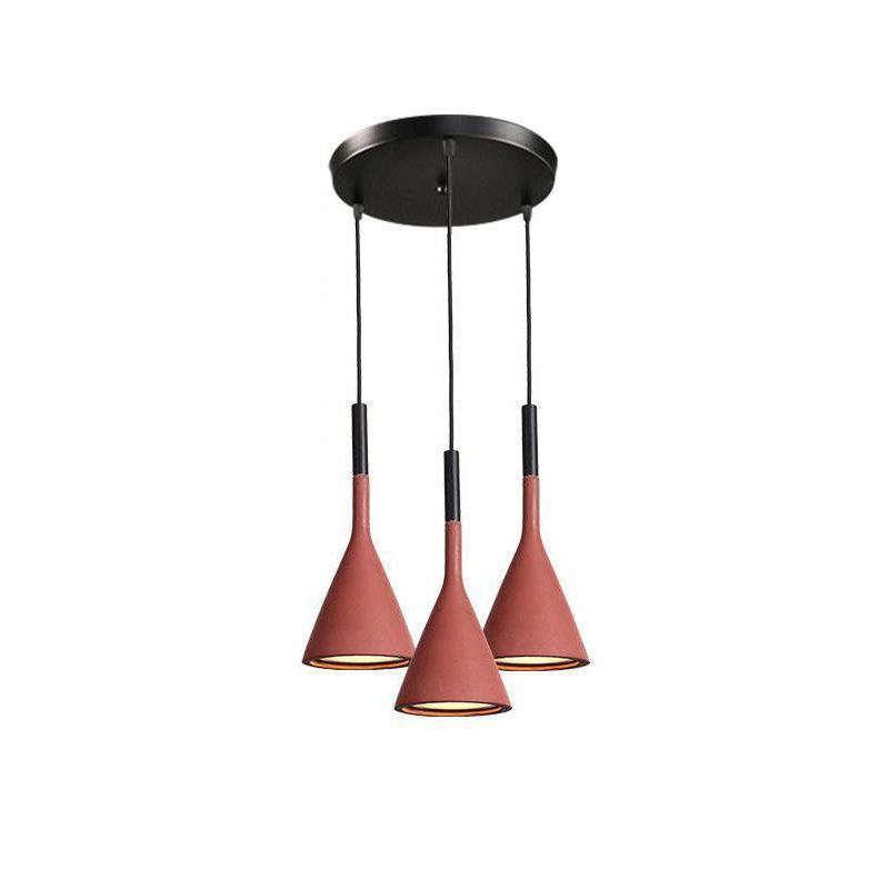 Conical Concrete Pendant Light - Blowlighting