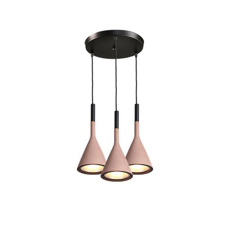 Conical Concrete Pendant Light - Blowlighting