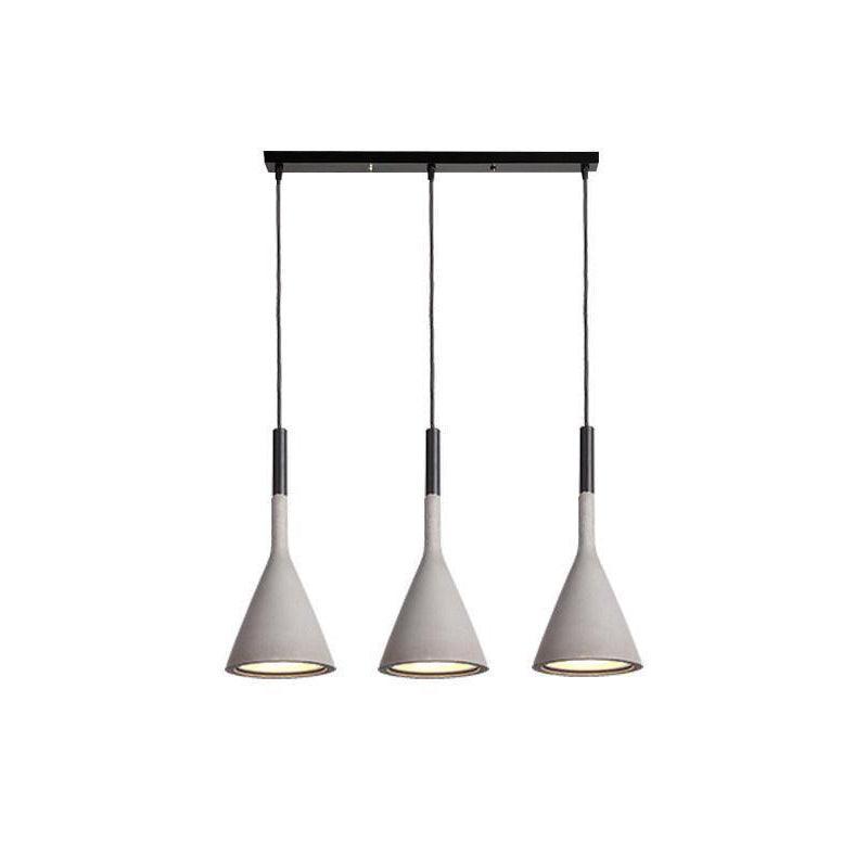 Conical Concrete Pendant Light - Blowlighting