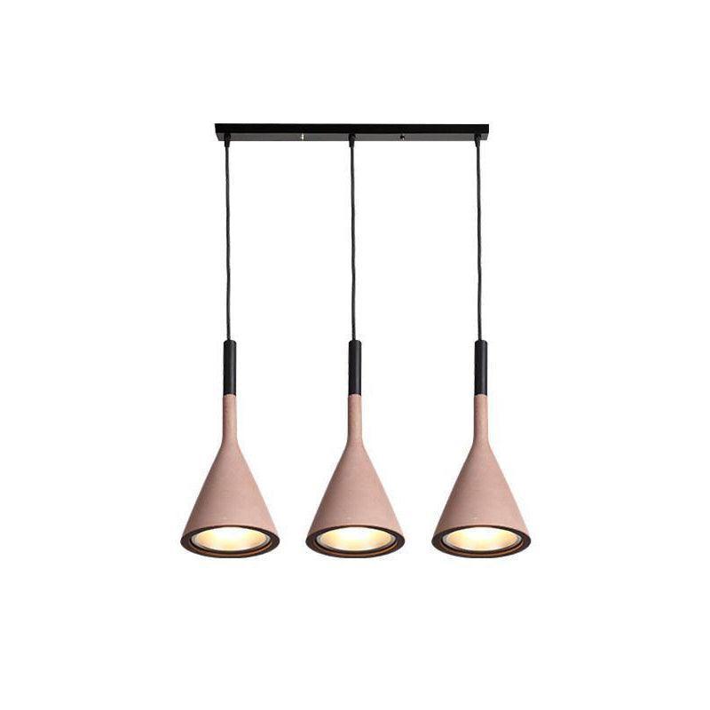 Conical Concrete Pendant Light - Blowlighting