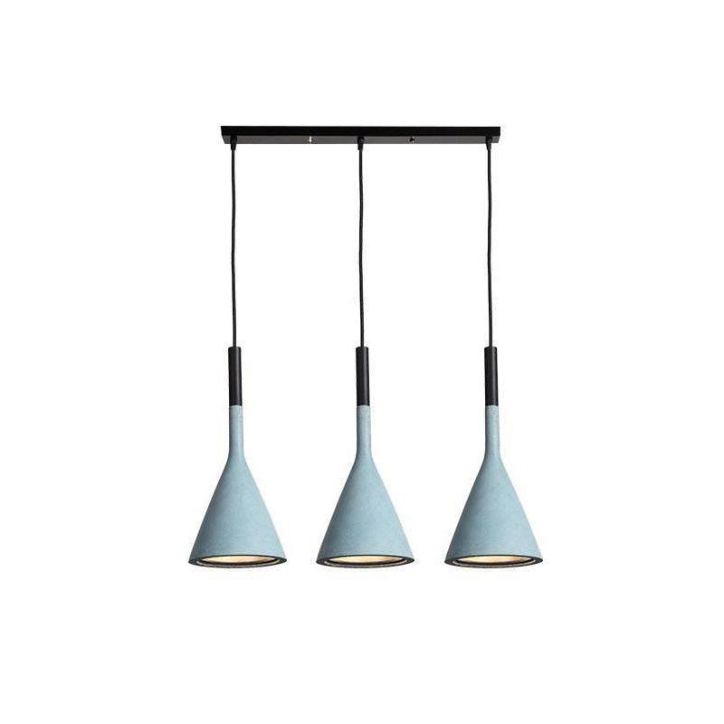 Conical Concrete Pendant Light - Blowlighting
