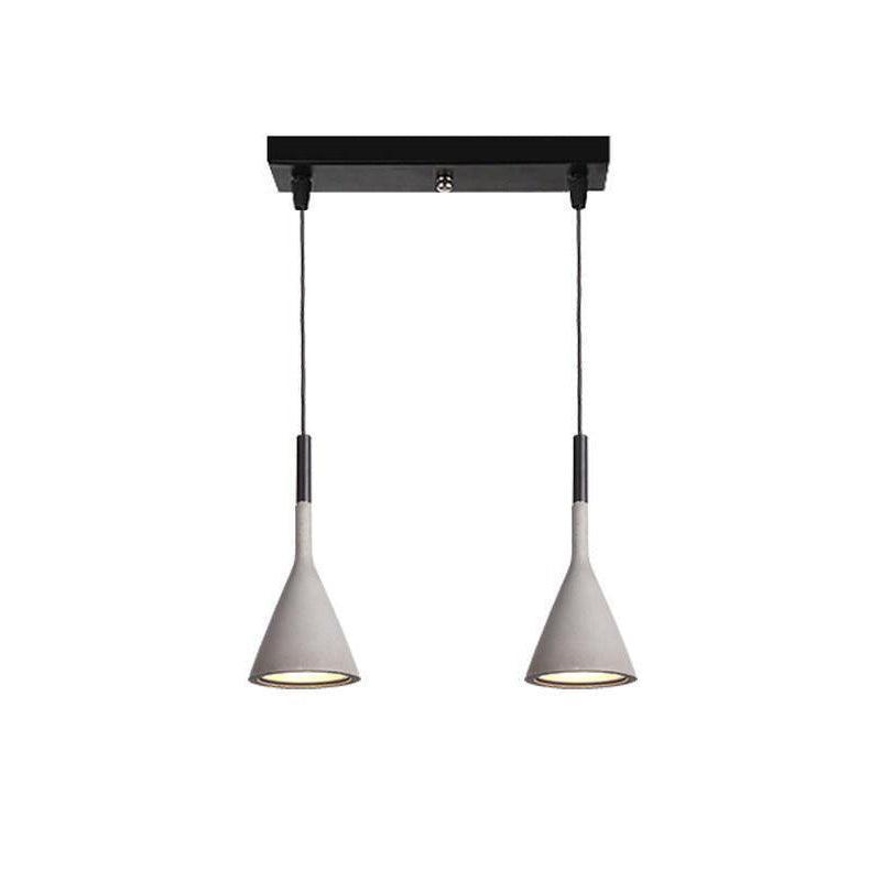 Conical Concrete Pendant Light - Blowlighting