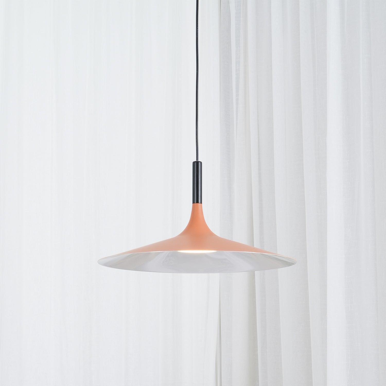Lustra Pendelleuchte Aluminium Flach Scheibe-Letslighting