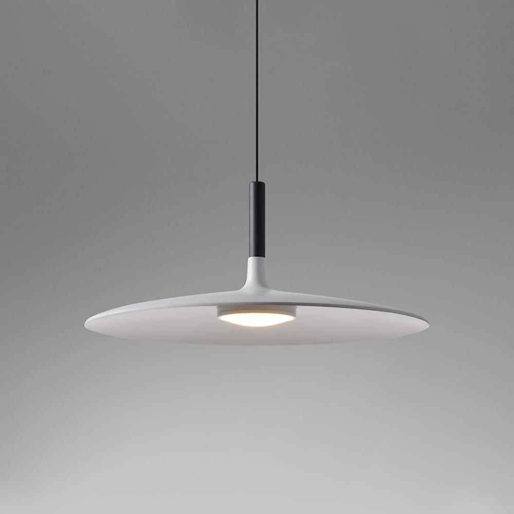 Lustra Pendelleuchte Aluminium Flach Scheibe-Letslighting
