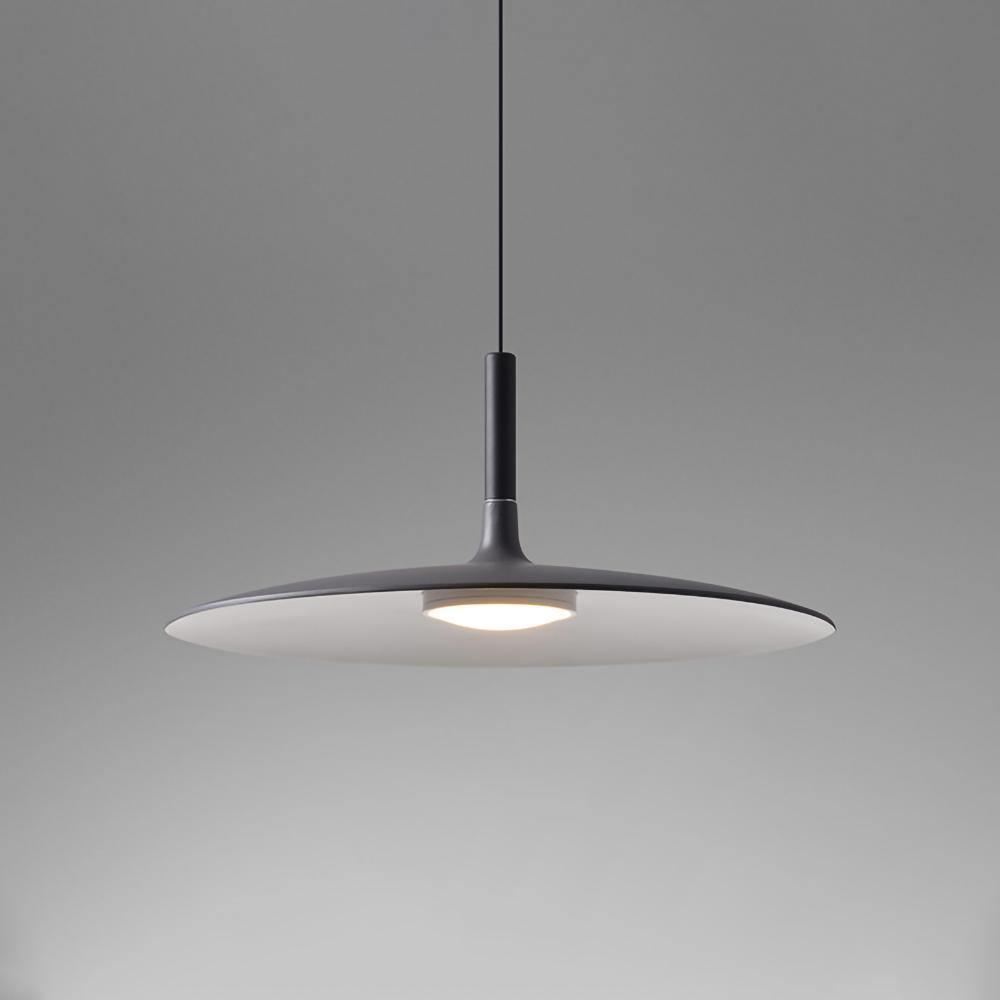 Lustra Pendelleuchte Aluminium Flach Scheibe-Letslighting