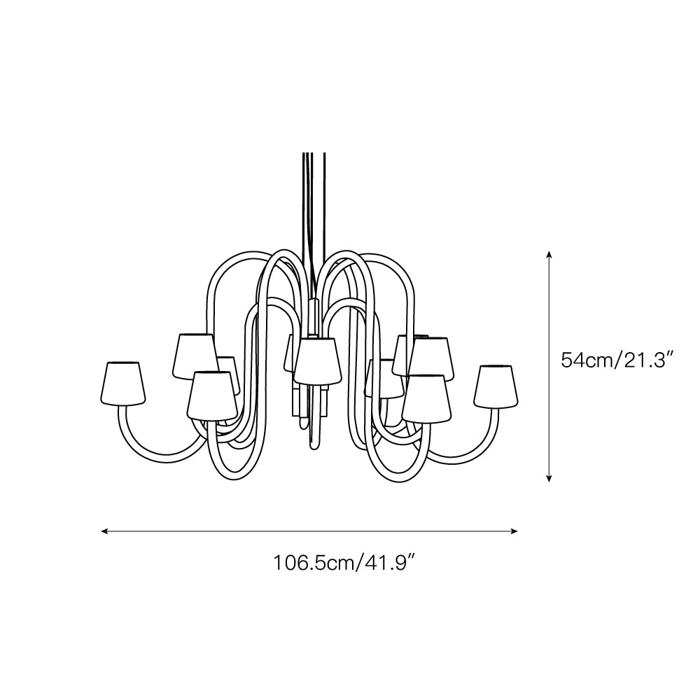 Ostruvyn Moderner Glas-Kronleuchter-Letslighting