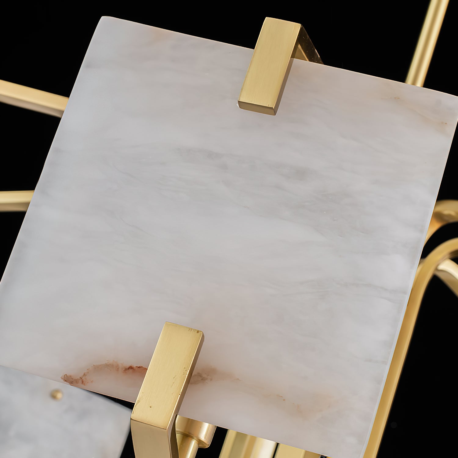 Plotuvys Postmodern Luxury Brass Alabaster Chandelier - Letslighting