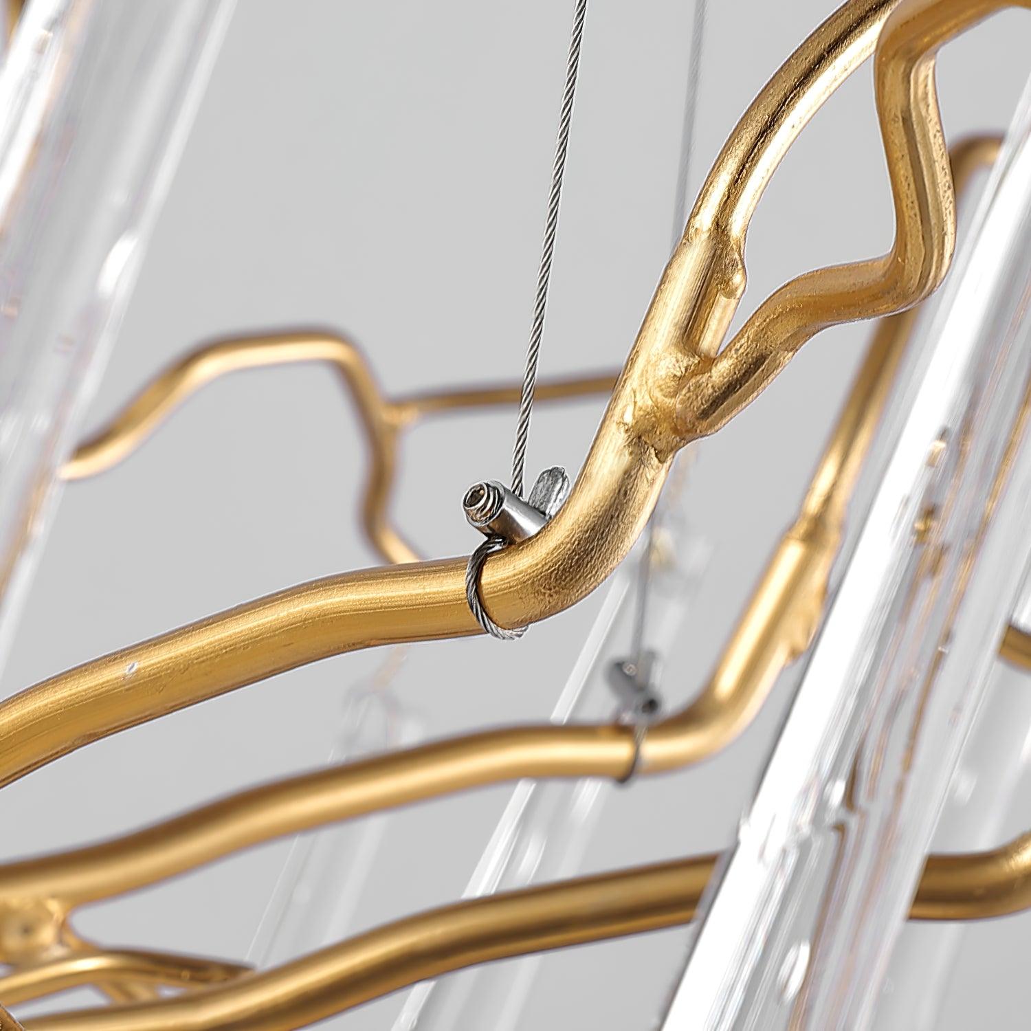 Lustra Kronleuchter Zweig Kristall Anhänger Skulptural Künstlerisch-Letslighting