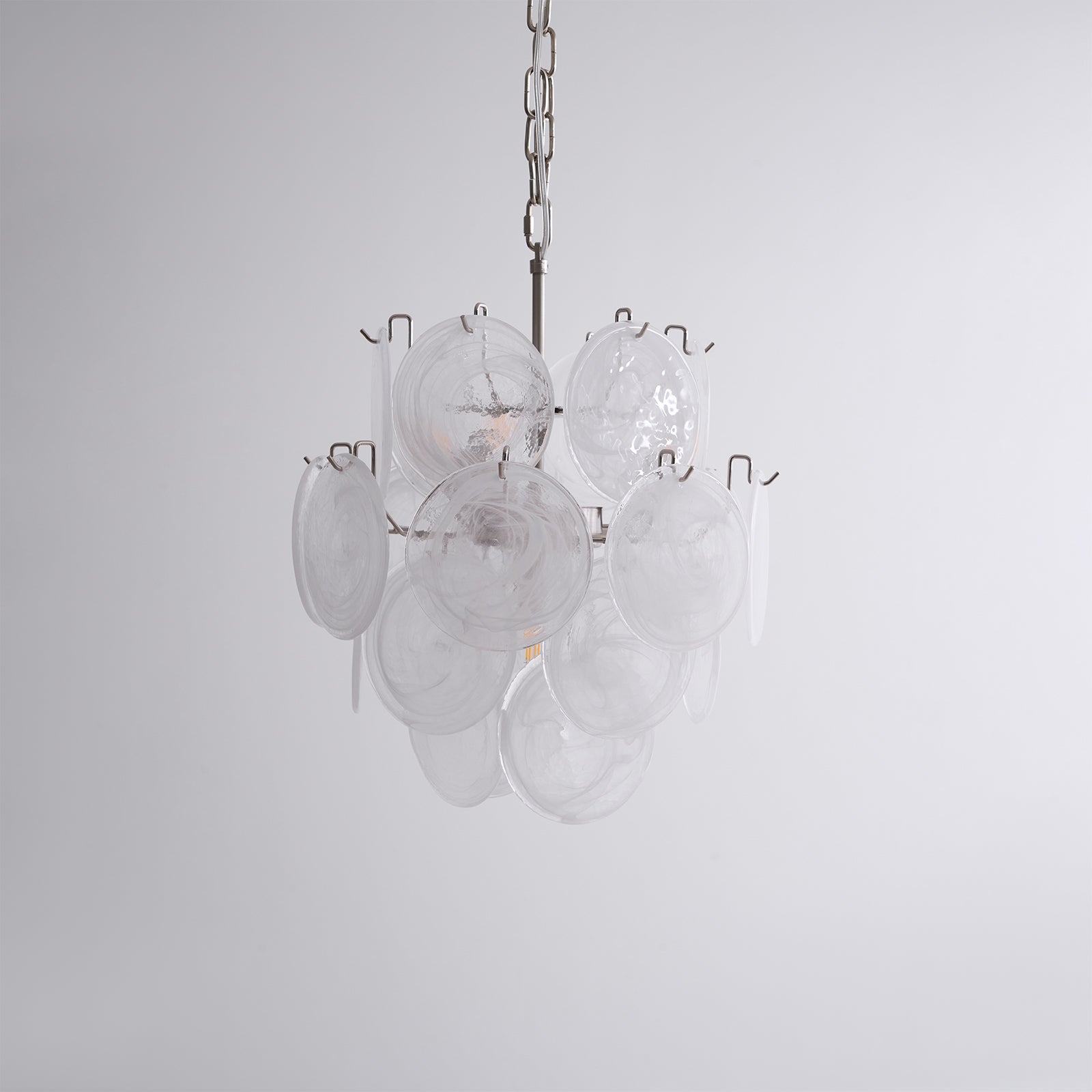 Aurora Chandelier Apricot Murano Glass Disc Layered Artistic - Neutralighting