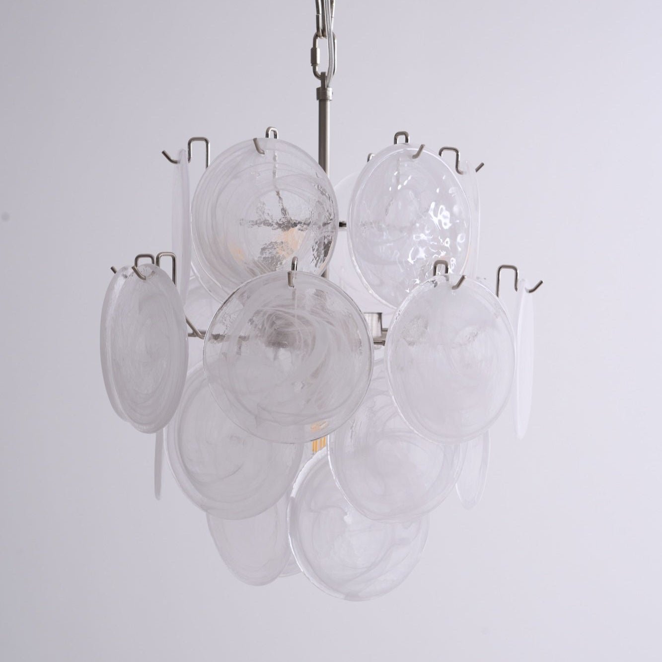 Aurora Chandelier Apricot Murano Glass Disc Layered Artistic - Neutralighting