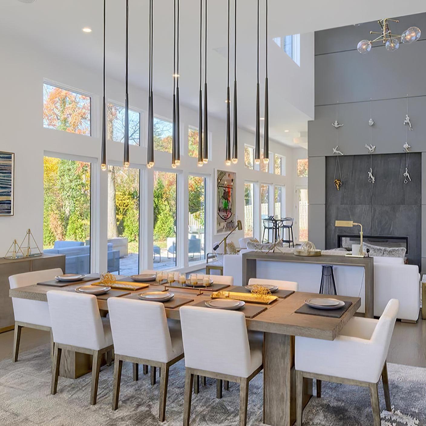 Chandelier with Polished Brass and Crystal Shades Minimalist - Letslighting