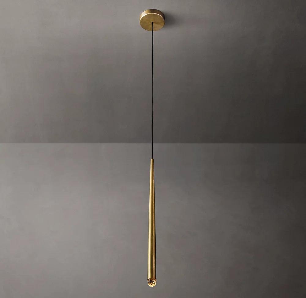 Chandelier Crystal Shade Brass Blackened Silver Luxe Staircase - Letslighting