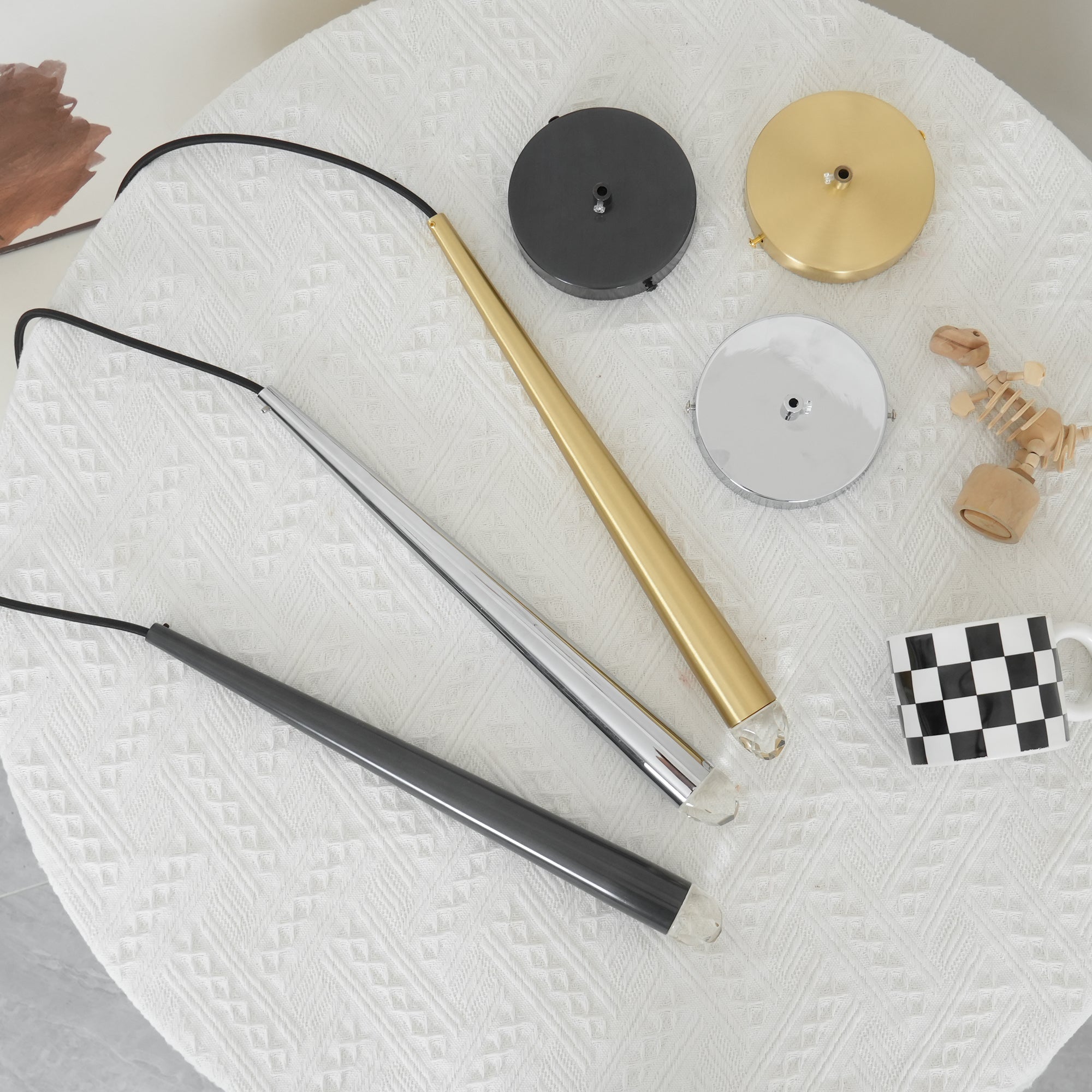 Chandelier Crystal Shade Brass Blackened Silver Luxe Staircase - Letslighting