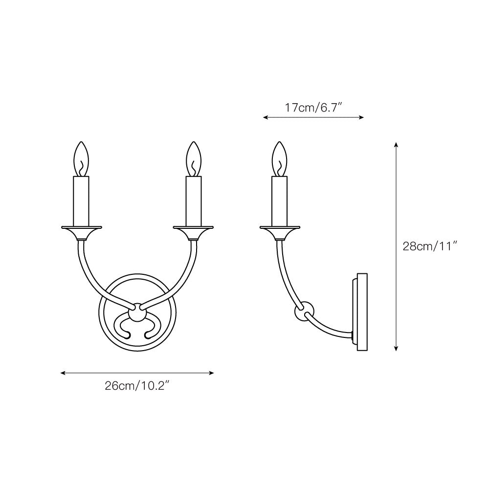 Qvistuvys Moderne Minimalistische Wandleuchte-Letslighting