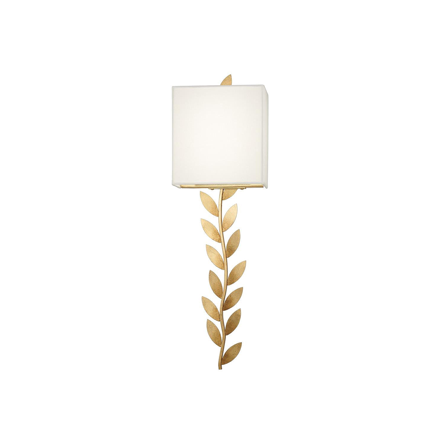 Plotuvyo Grove Messing Stoff Wandleuchte-Letslighting