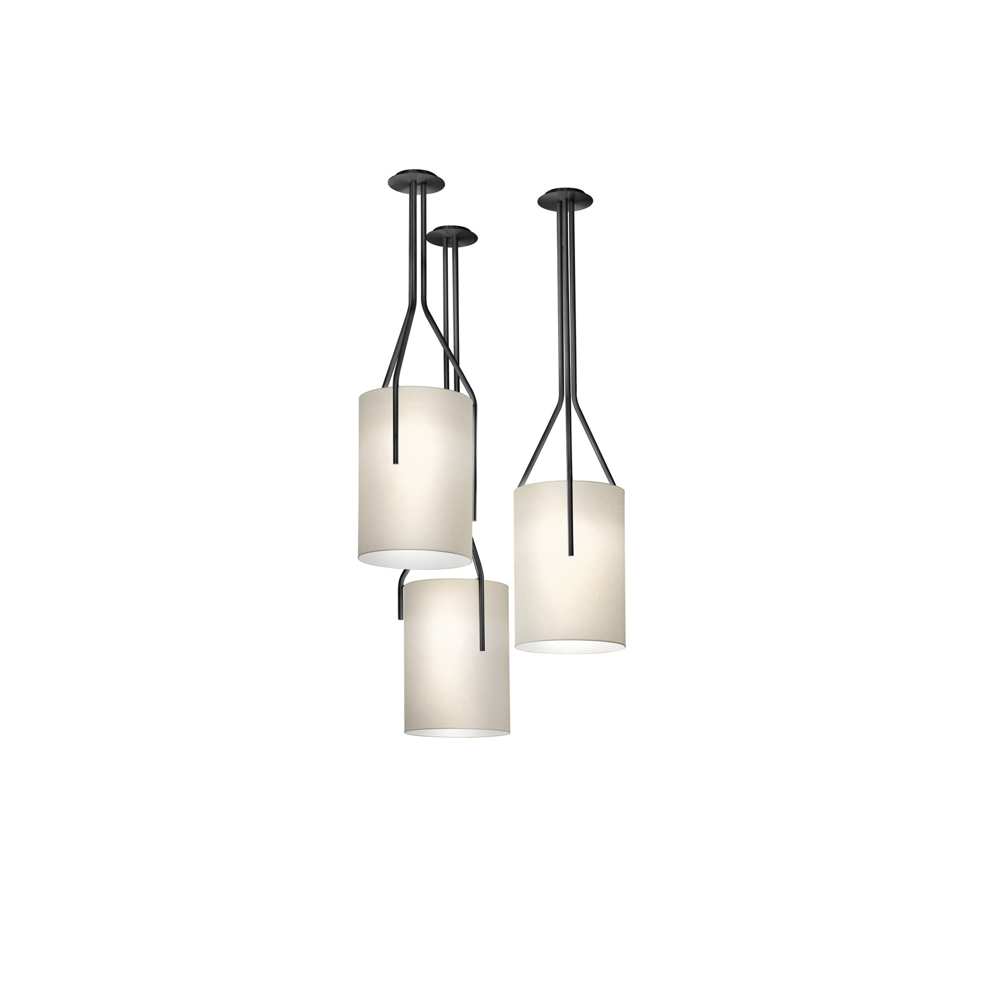 Lustra Kronleuchter LED 3-flammig Messing Modern-Letslighting
