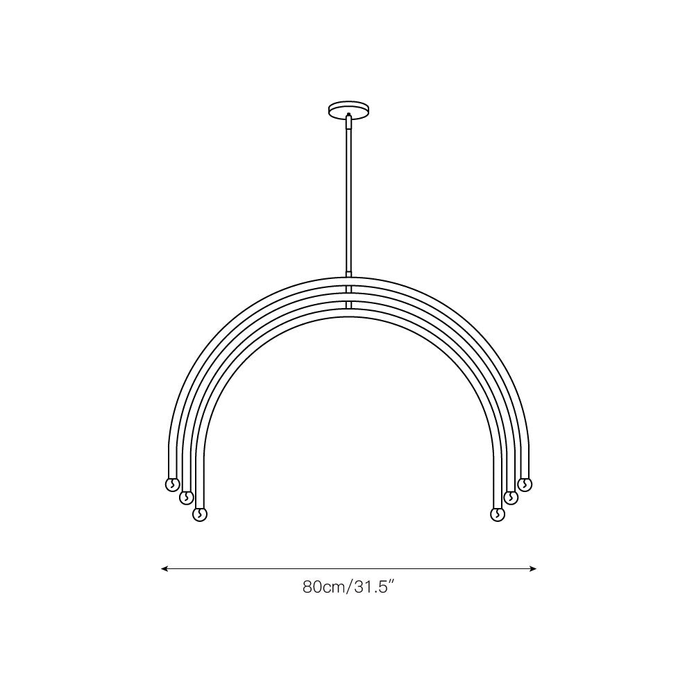 Hadden Minimalistischer Industrieller Messing-Kronleuchter-Letslighting