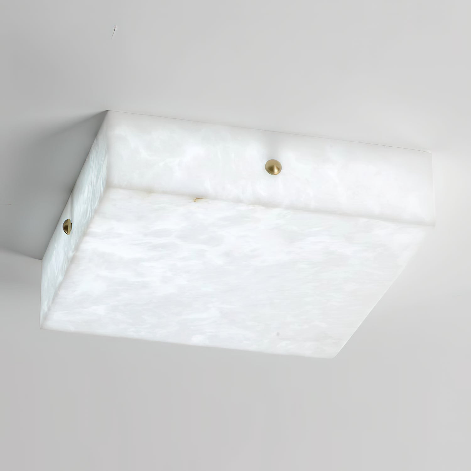 Rauduvys Modern Minimalist Alabaster Flushmount Ceiling Light - Letslighting