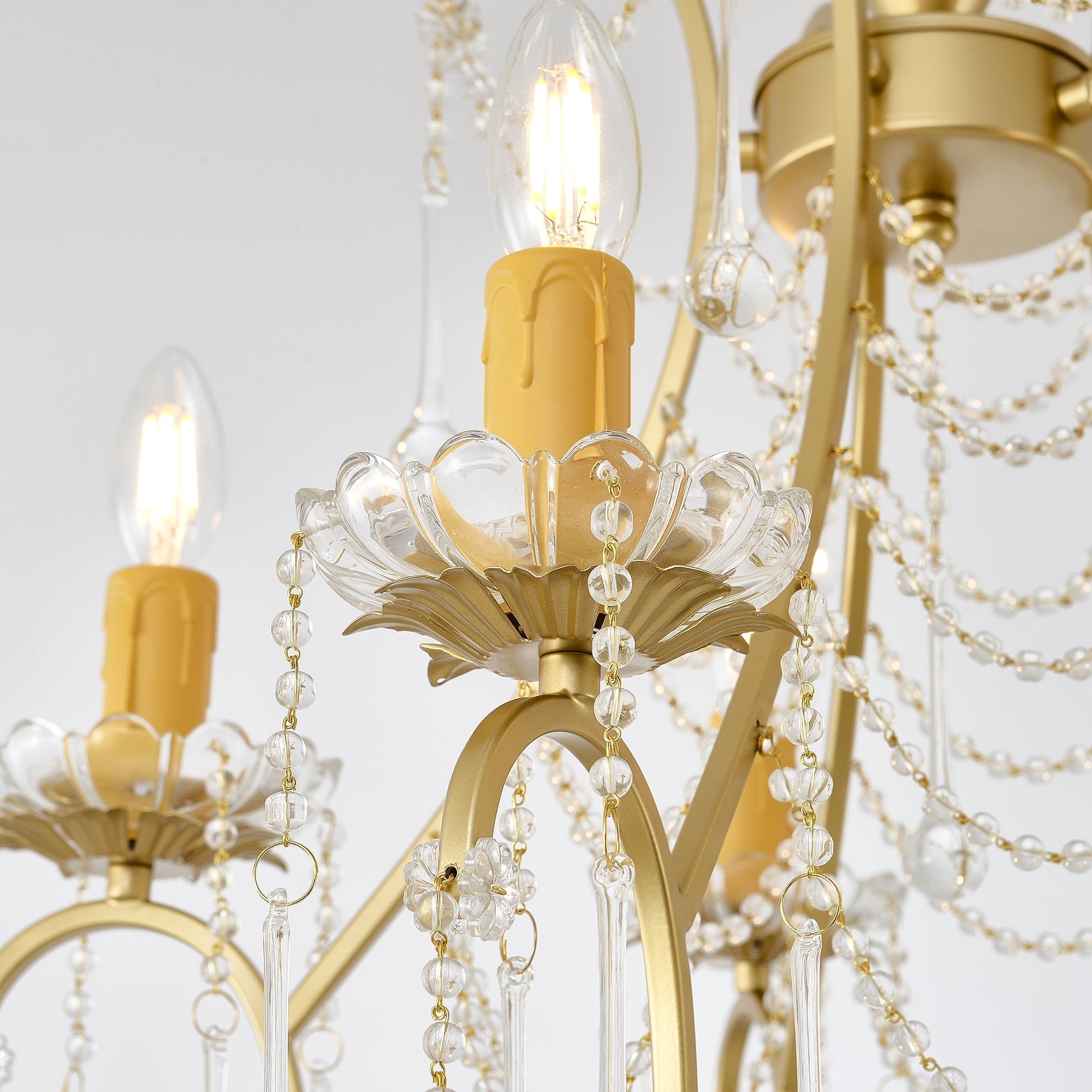 Qvistuvyo Luxus-Glas-Kronleuchter-Letslighting