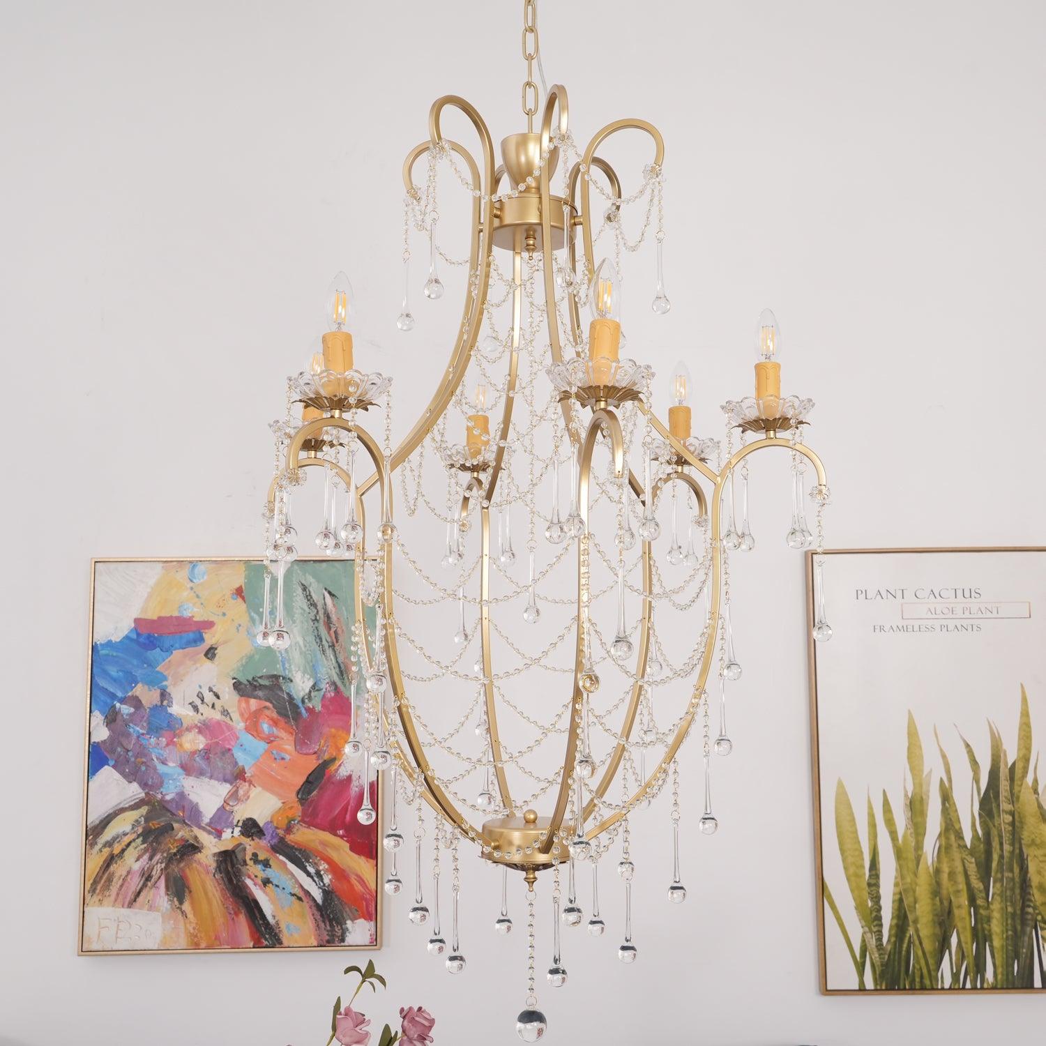 Qvistuvyo Luxus-Glas-Kronleuchter-Letslighting