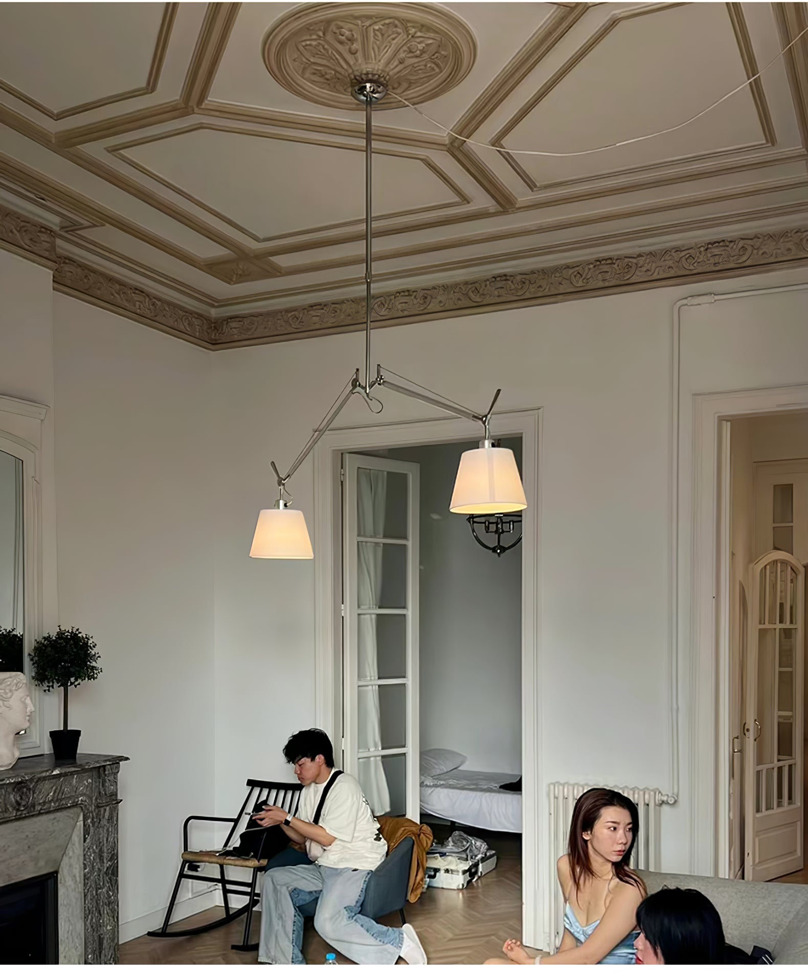 Evmirion Premium Elegance Stoff-Pendelleuchte-Letslighting