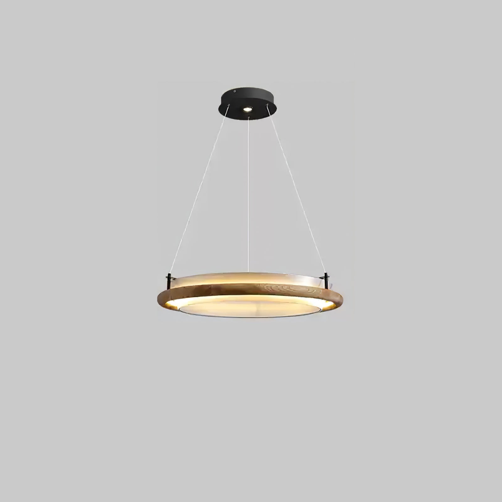 Olvelila Kreisförmige Pendelleuchte aus Holz-Letslighting