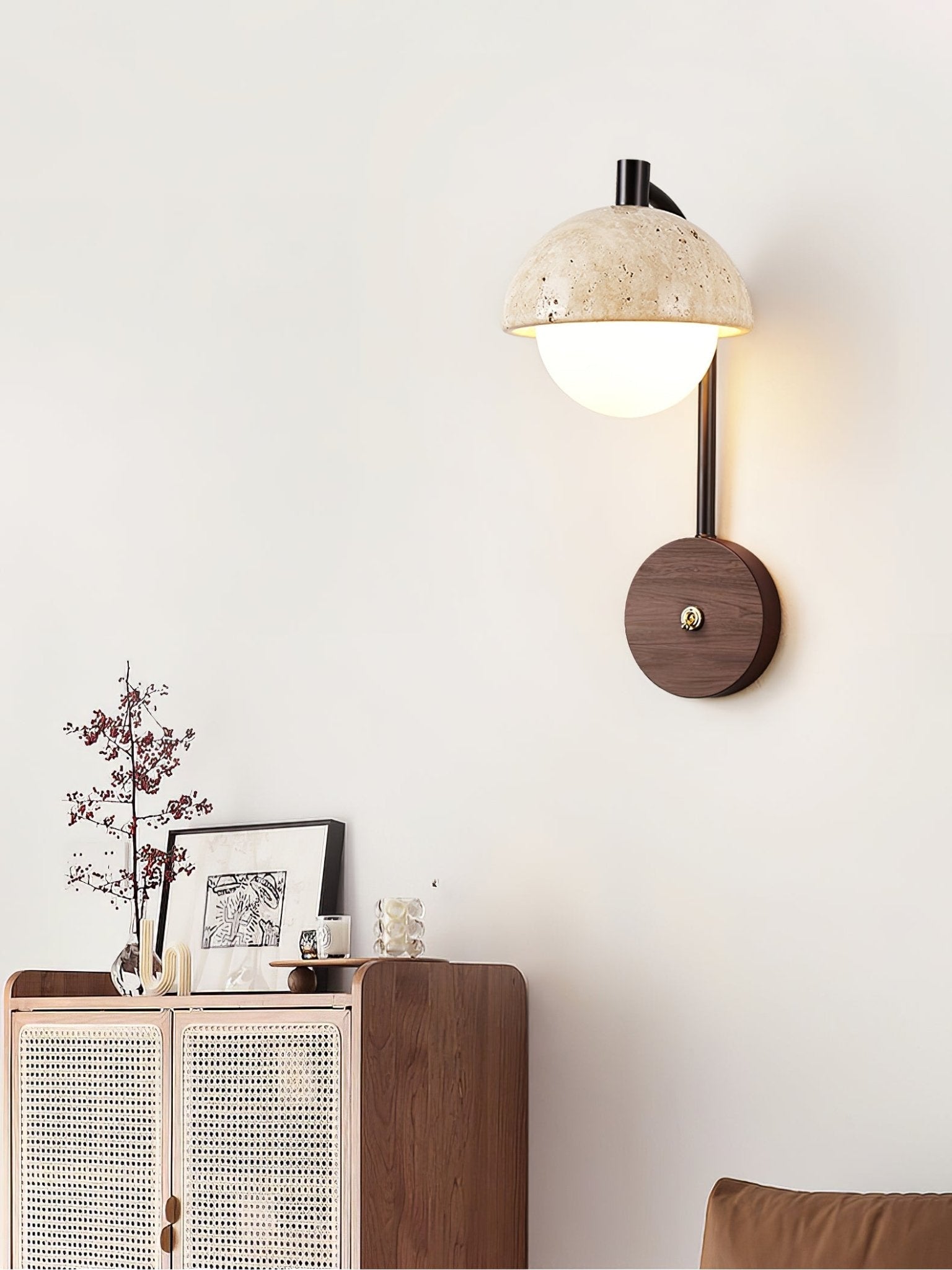Arlo Travertine Wall Light - Blowlighting