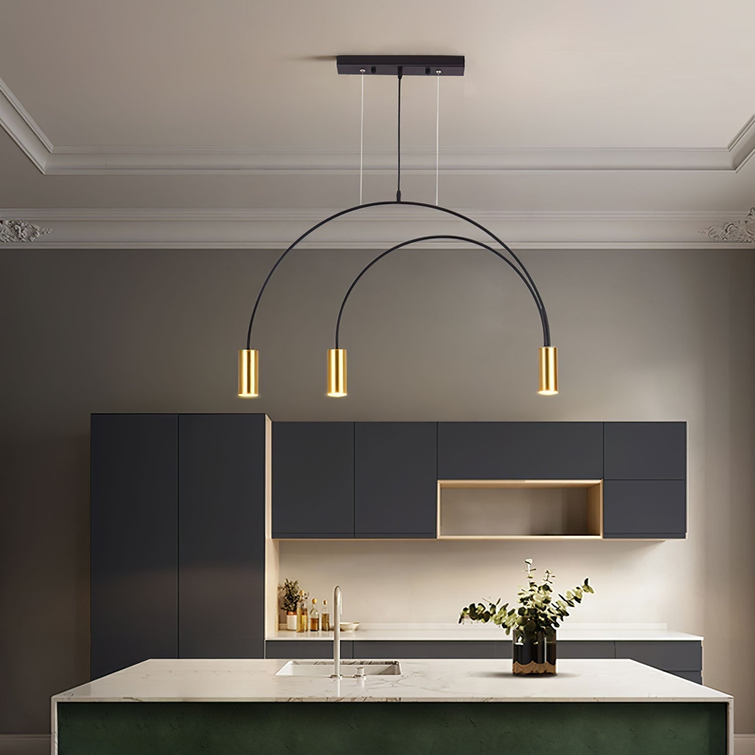 Solara Pendelleuchte Überlappender Zylinder Minimalistisch Esszimmer-Letslighting