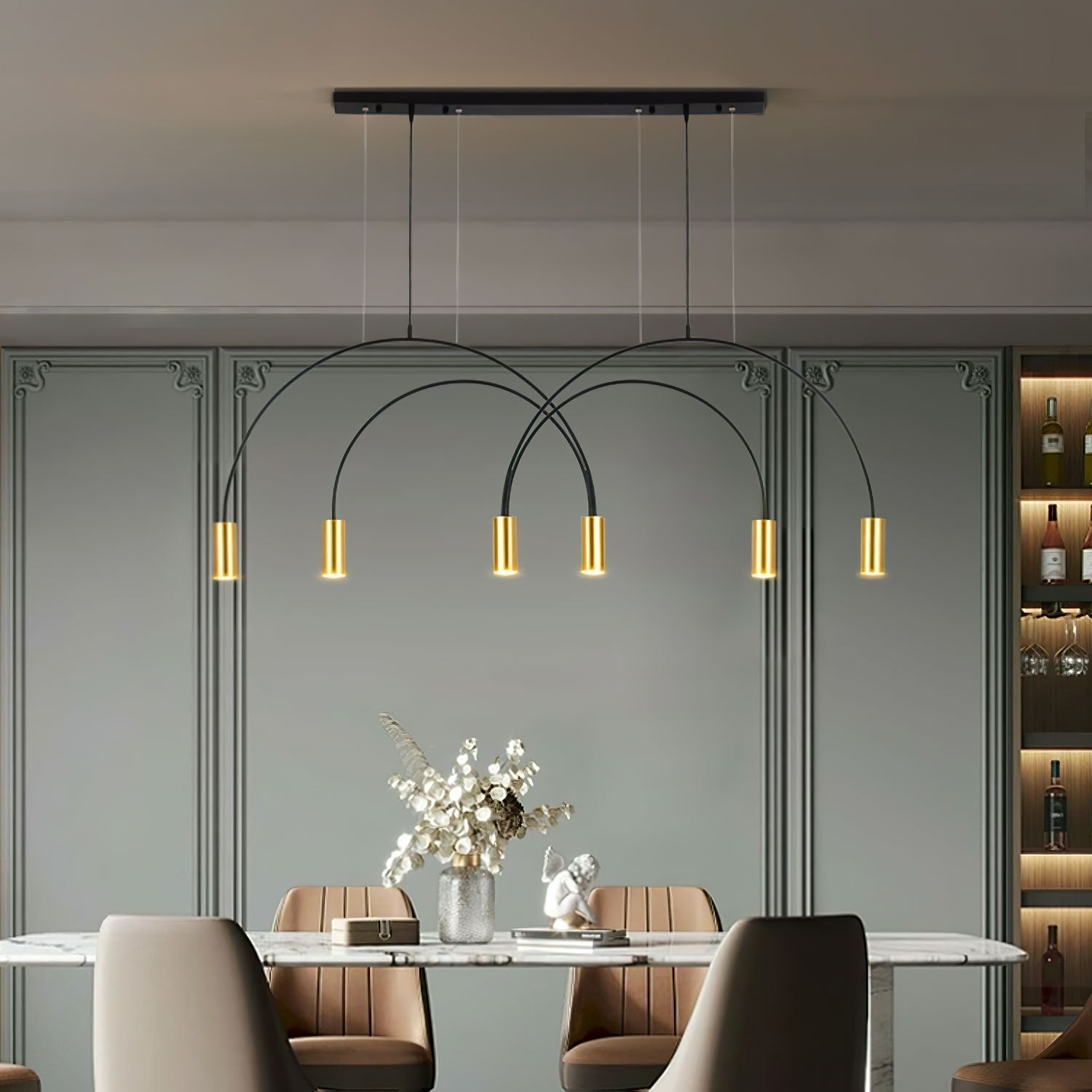 Solara Pendelleuchte Überlappender Zylinder Minimalistisch Esszimmer-Letslighting