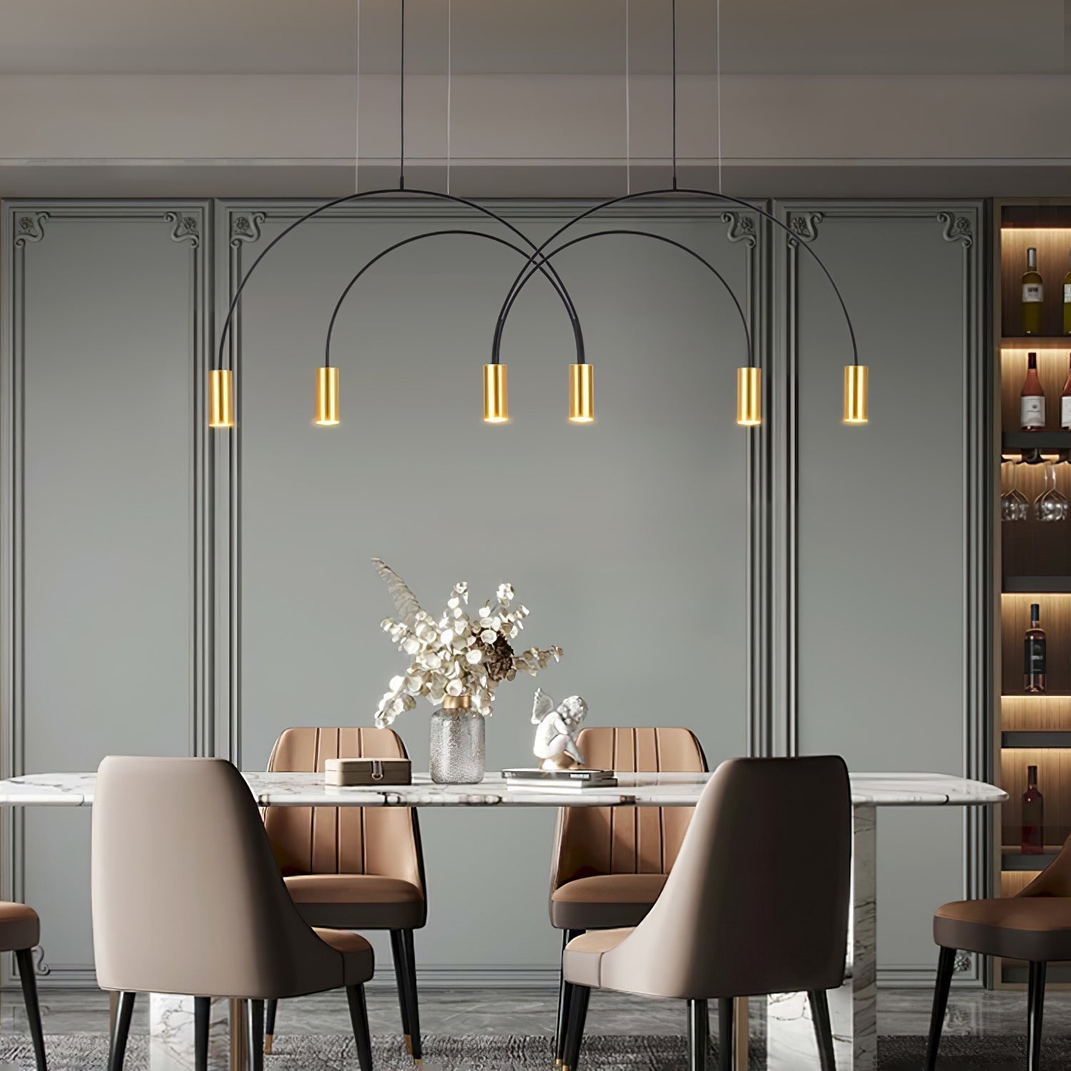Solara Pendelleuchte Überlappender Zylinder Minimalistisch Esszimmer-Letslighting