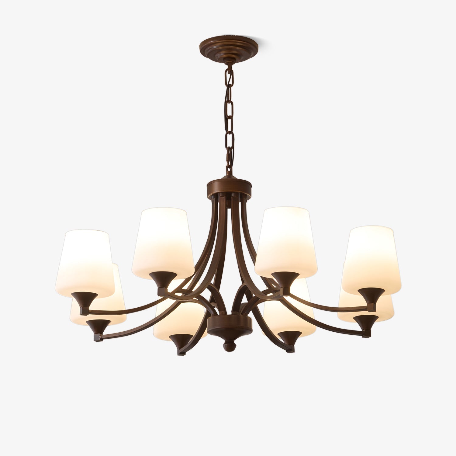Ardena Eleganz Vintage Klassischer Glas-Kronleuchter-Letslighting