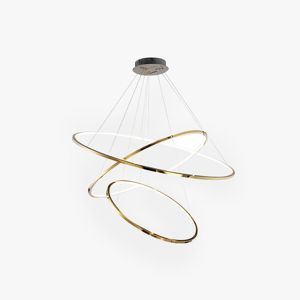 Arisha Minimalistische Ring LED Pendelleuchte Gold Wohn/Schlaf/Esszimmer Esstisch Metall&Acryl-Letslighting