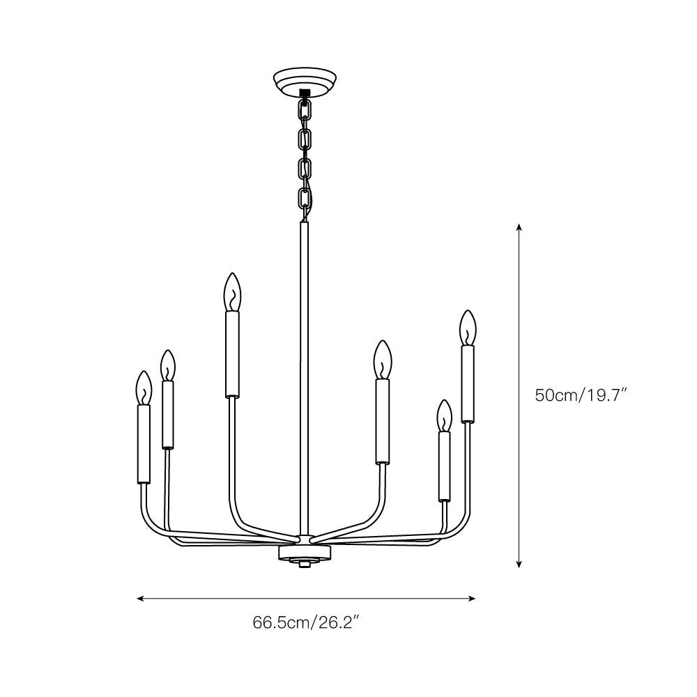 Ulfuvys Modern Kerzen Industrie Kronleuchter-Letslighting