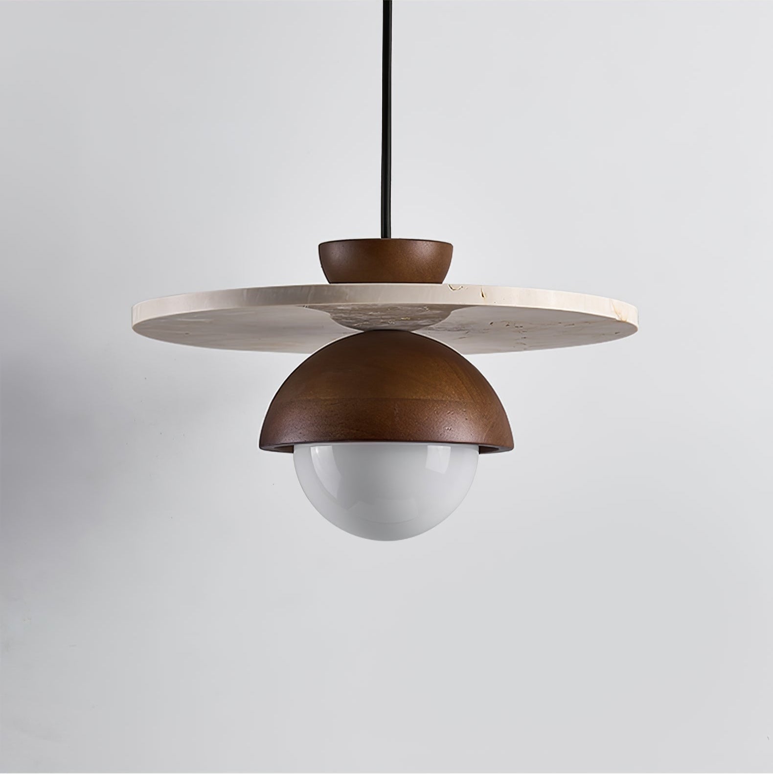 Vera Travertine Glass Pendant Light Design - Neutralighting