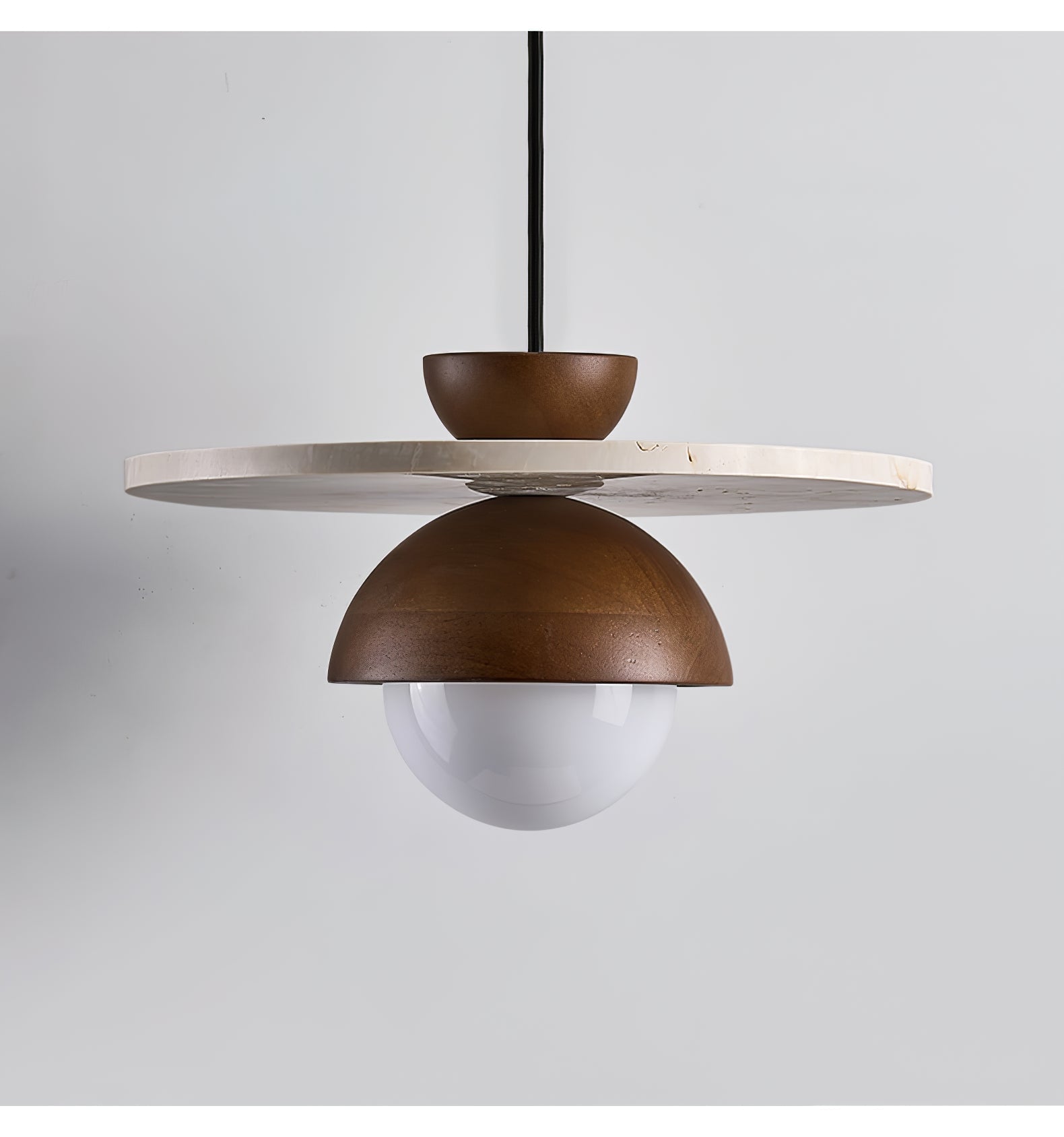 Vera Travertine Glass Pendant Light Design - Neutralighting