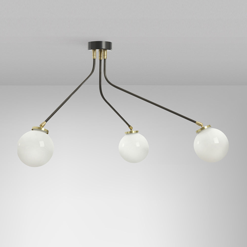 Vatnuvyo Deckenleuchte aus Messingglas-Letslighting