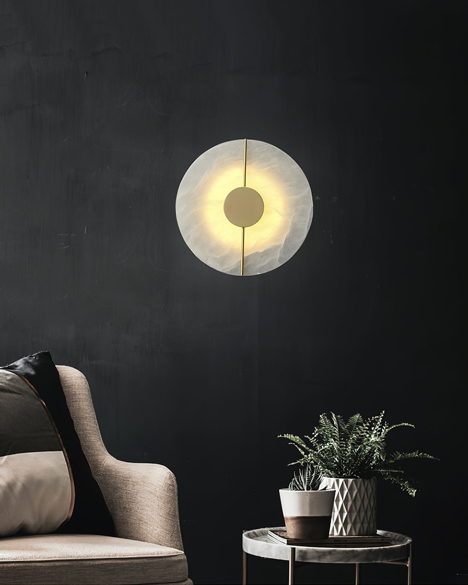 Waegnuvyo Modern Minimalist Alabaster Wall Lamp - Letslighting